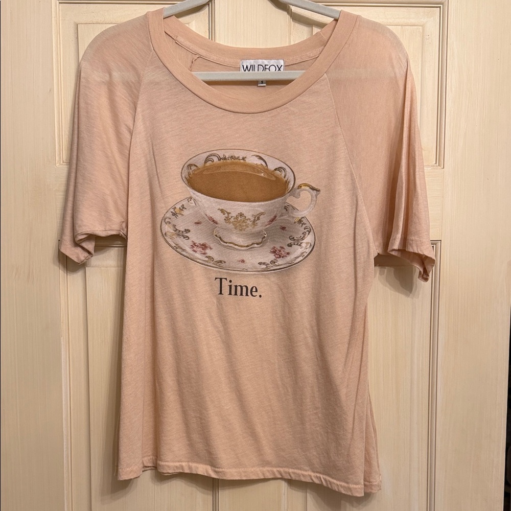 Wildfox Blush Teacup Graphic Tee